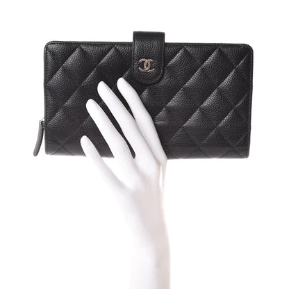 Chanel Caviar Quilted CC French Wallet Black 2 of 13
