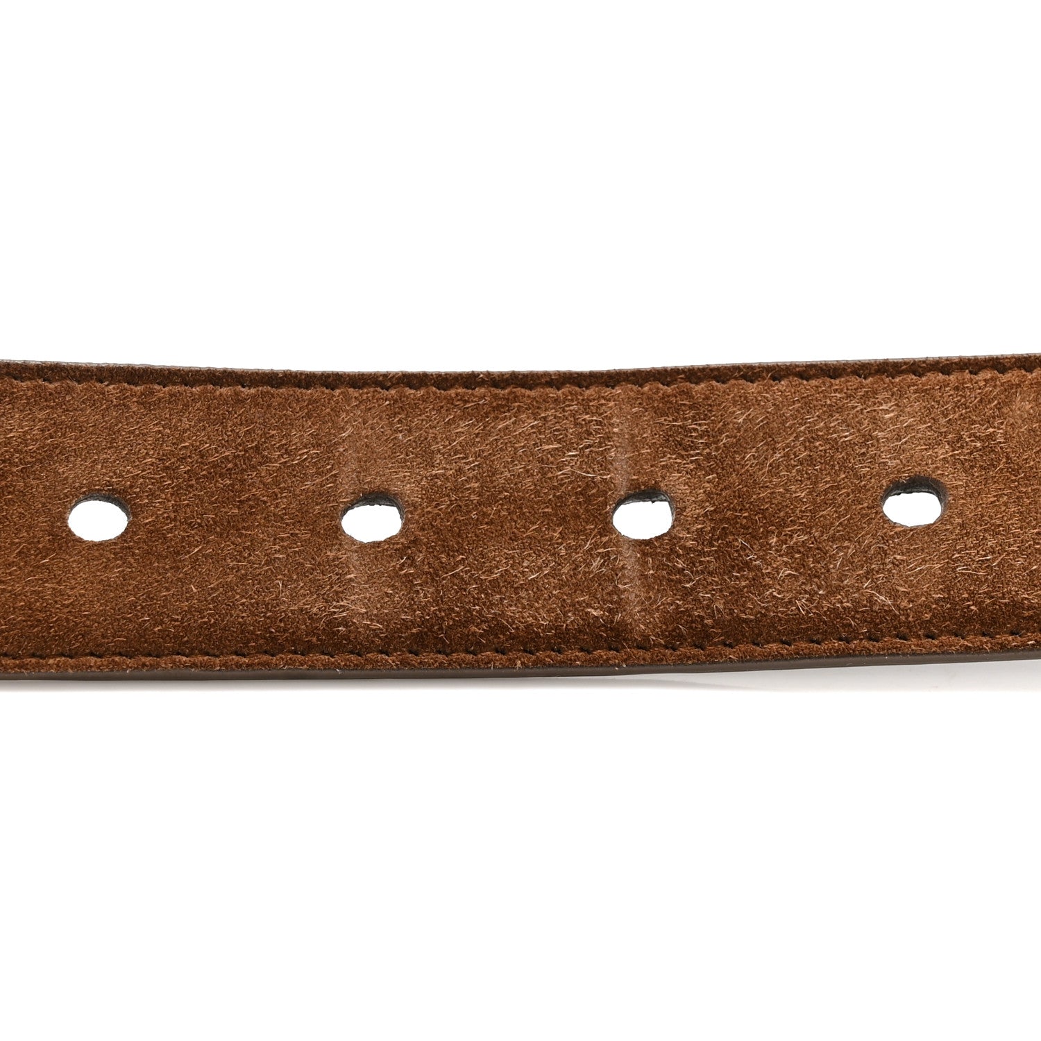 Saint Laurent Suede Monogram Square Buckle Belt 75 30 Cashmere 3 of 5