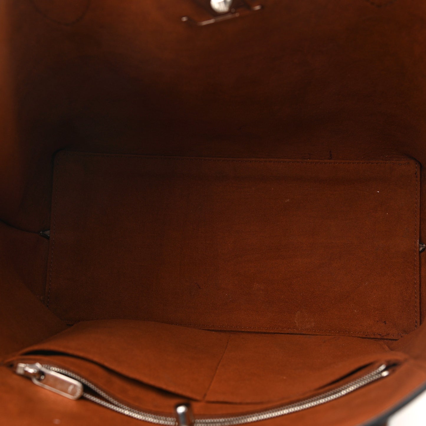 Calfskin Lockme Go Tote Vison