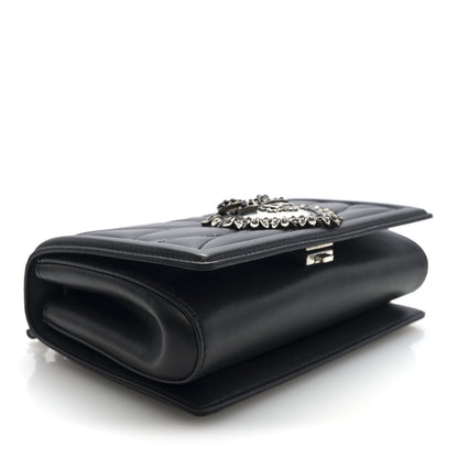 Dolce & Gabbana Nappa Medium Devotion Crossbody Bag Black 4 of 9