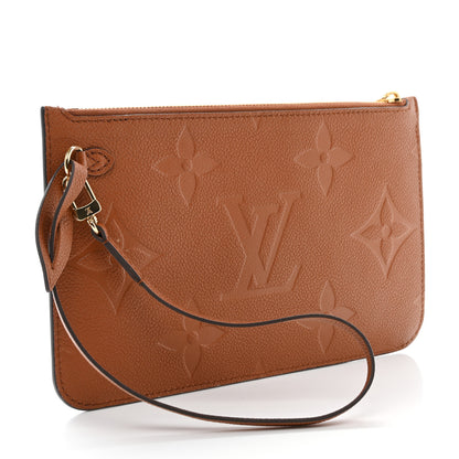 Louis Vuitton Empreinte Monogram Giant Neverfull MM Pochette Caramel 3 of 6