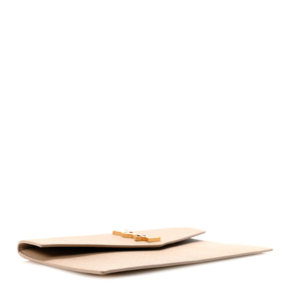 Saint Laurent Grain De Poudre Uptown Pouch Dark Beige 4 of 8