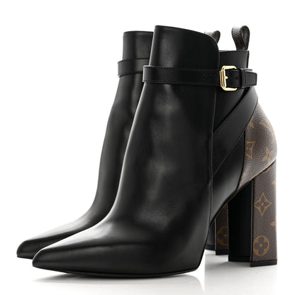 Louis Vuitton Calfskin Patent Monogram Matchmake Low Boots 40 3 of 13