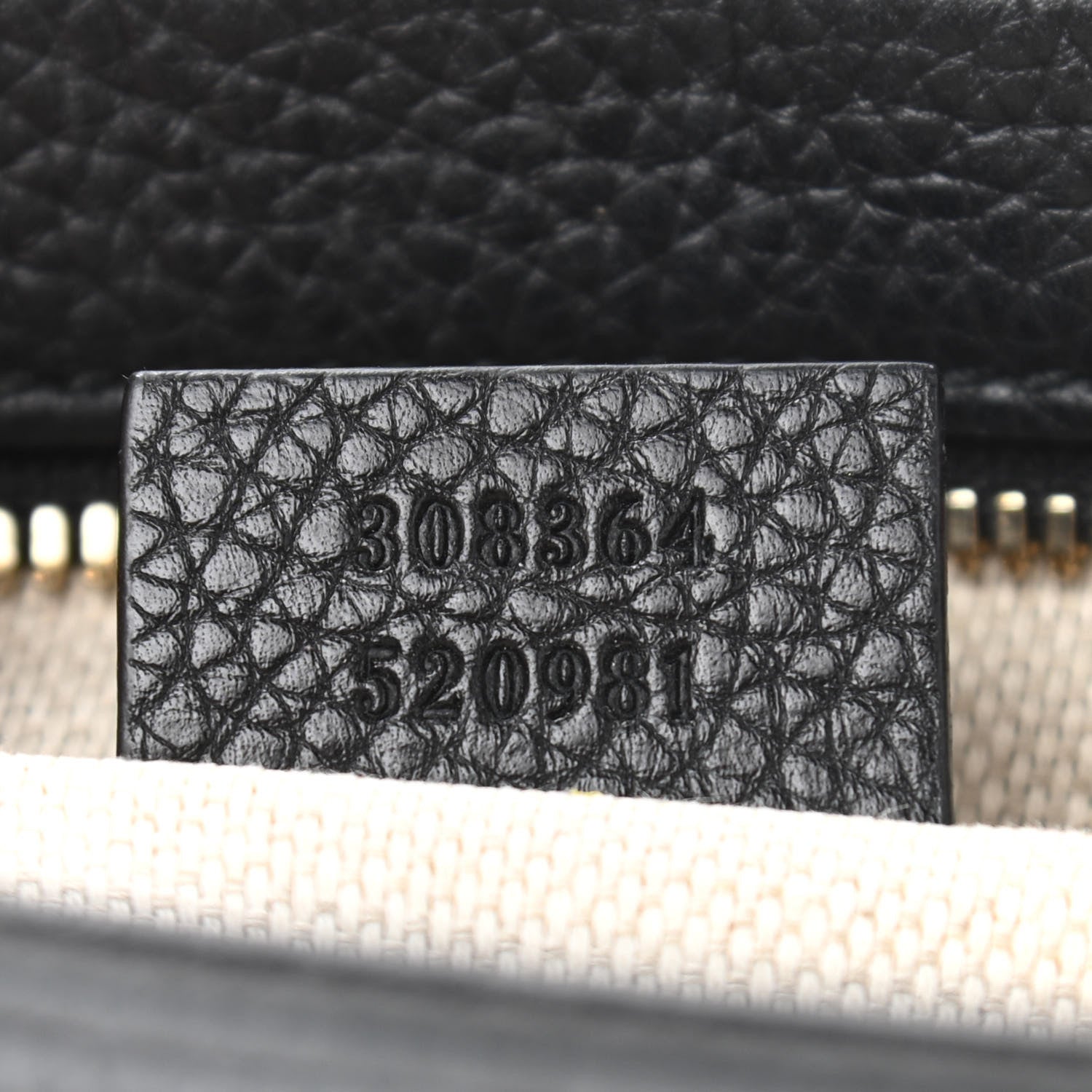 Gucci Pebbled Calfskin Small Soho Disco Bag Black 7 of 14