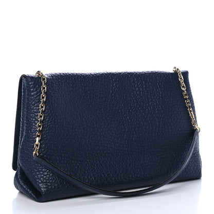 Burberry Signature Grain Medium Midenhall Crossbody Bag Blue Carbon 2 of 4