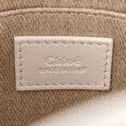 Chloe Calfskin Mini Woody Ribbon Tote White 6 of 10