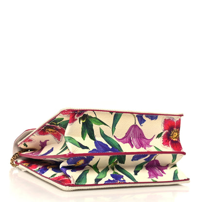 Salvatore Ferragamo Canvas Calfskin Thalia Crossbody Bag White Multicolor 4 of 13