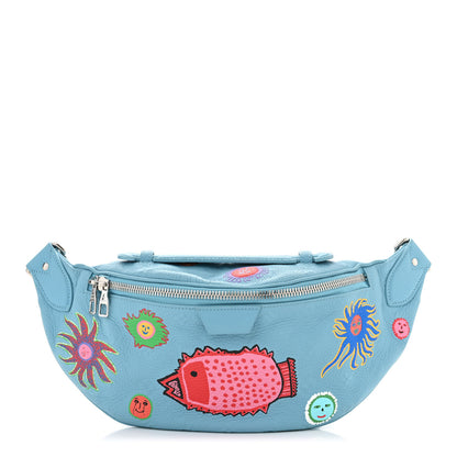 Louis Vuitton LV X YK Taurillon Monogram Maxi Bumbag Blue Multicolor 1 of 9