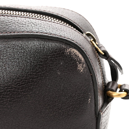 Gucci Textured Calfskin Web Small Webby Bee Shoulder Bag Brown Coffee 15 of 18
