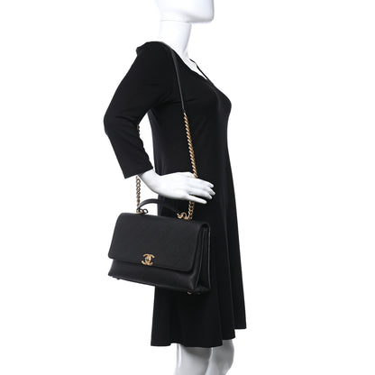 Chanel Caviar Stitched Large Flap Black 2 of 9