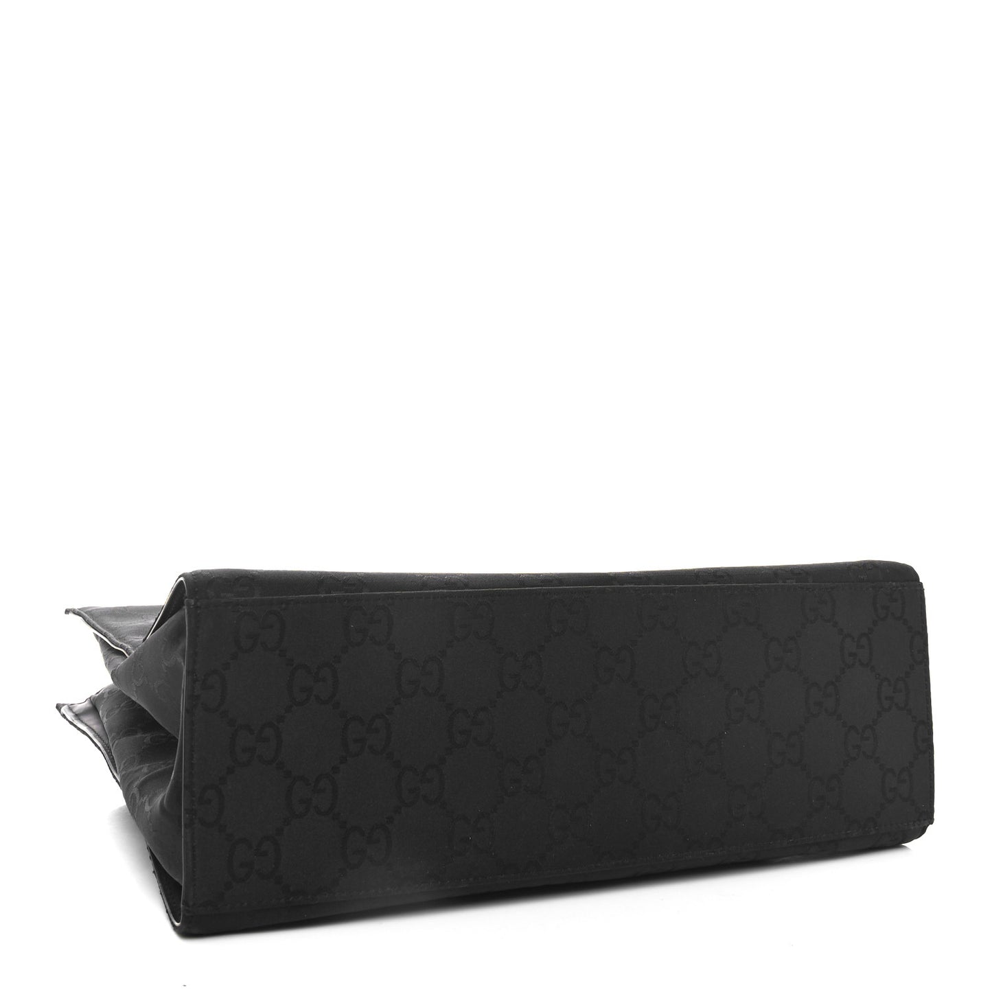 Nylon Monogram Bamboo Handle Bag Black