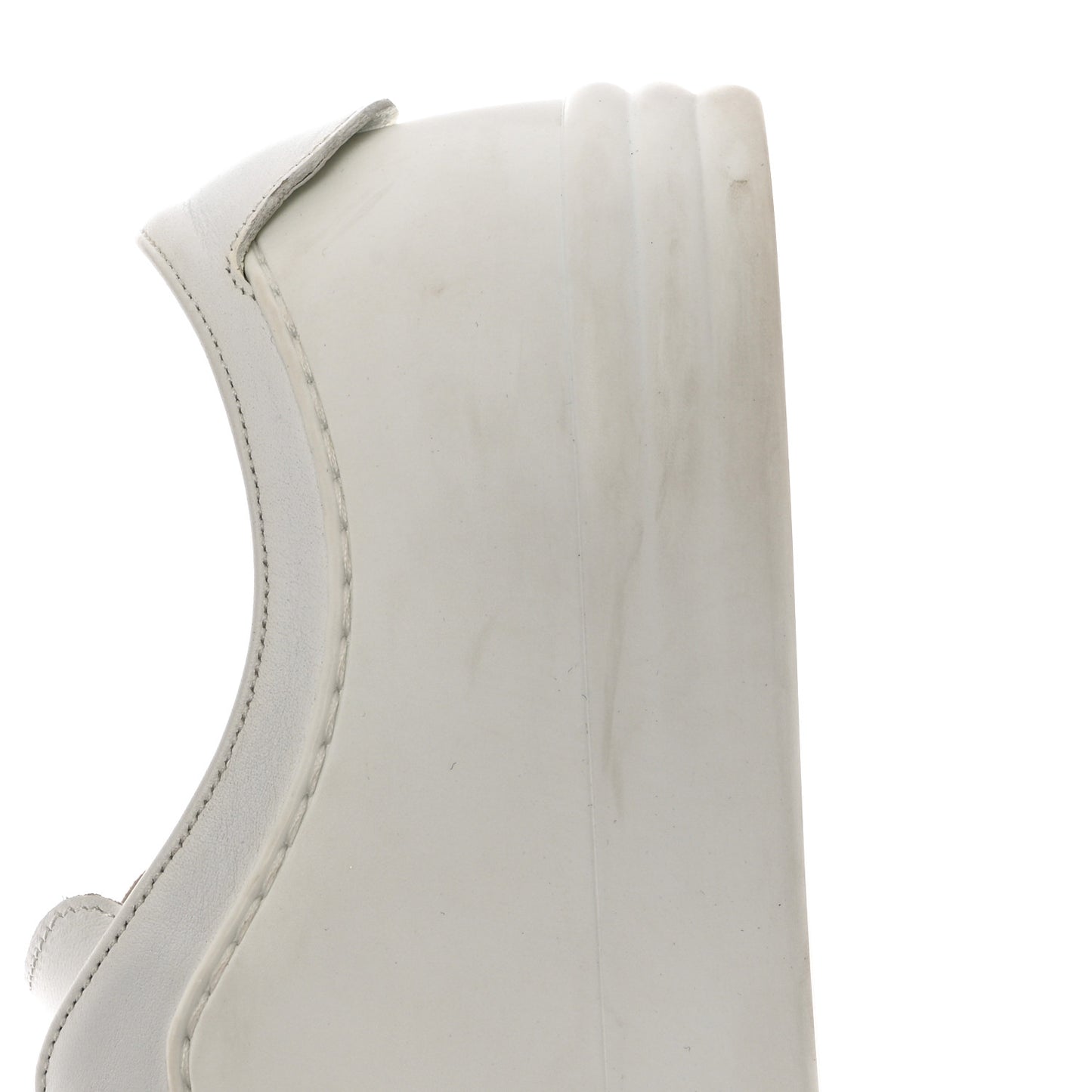 Calfskin Gum Womens CC Sneakers 39 White