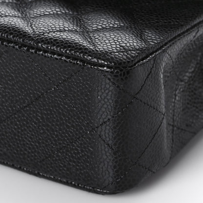 Chanel Caviar Quilted Medium Double Flap Black 9 of 10