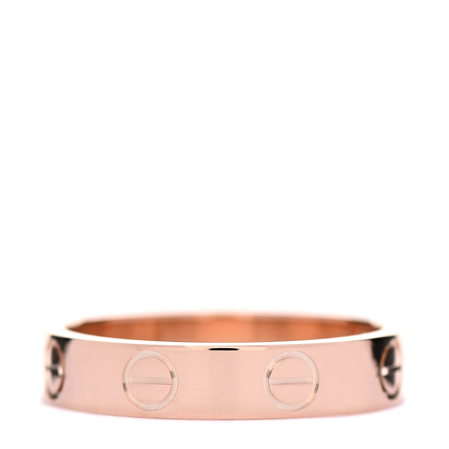 18K Pink Gold 3.5mm LOVE Wedding Band Ring 49 4.75