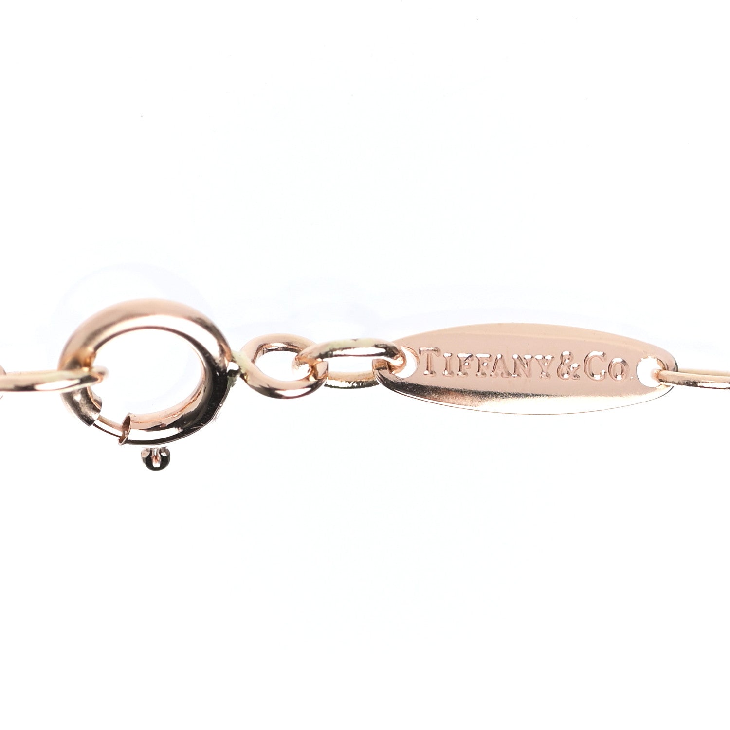 Tiffany 18K Rose Gold 12mm Elsa Peretti Bean Pendant Necklace 4 of 8