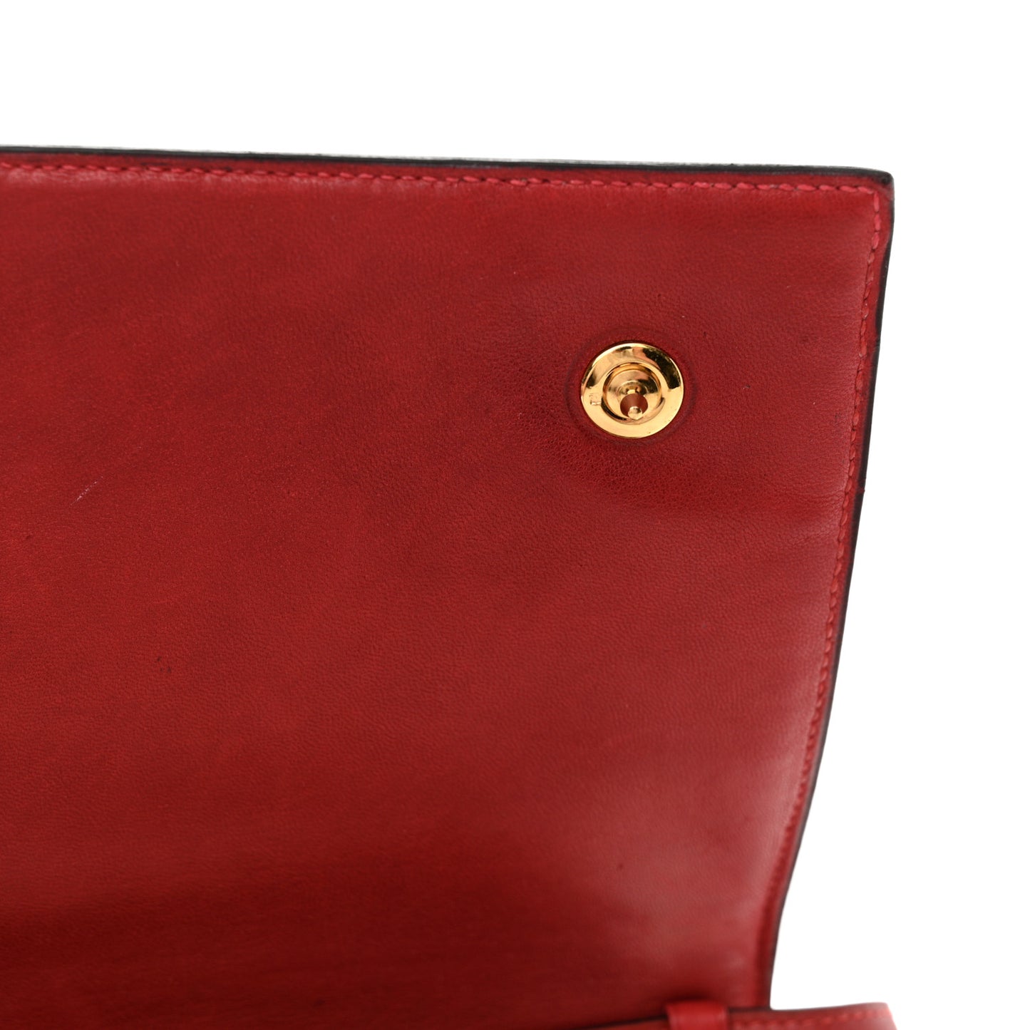 Box Annie Clutch Shoulder Bag Rouge Vif