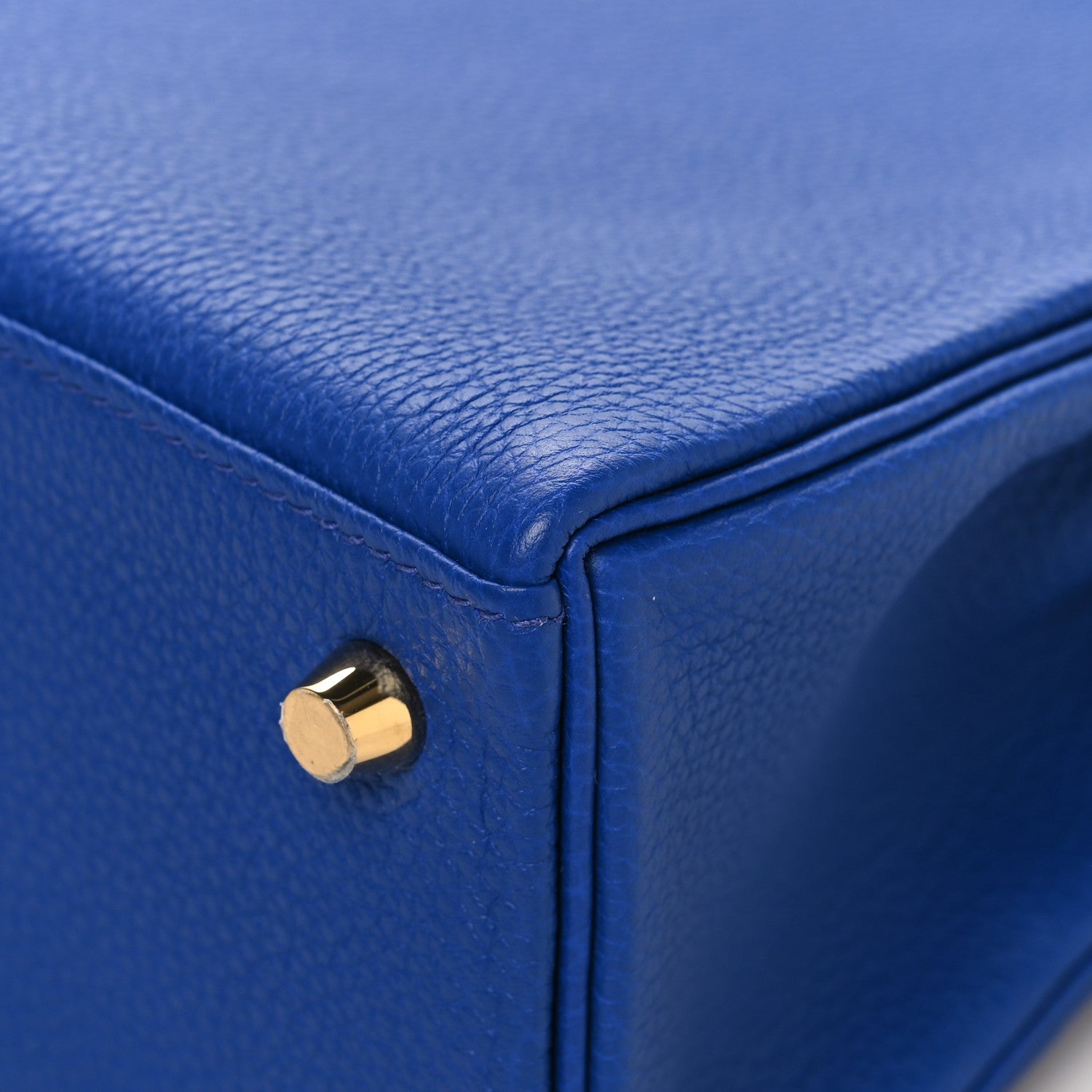 Hermes Togo Kelly Retourne 25 Bleu Royal 10 of 13