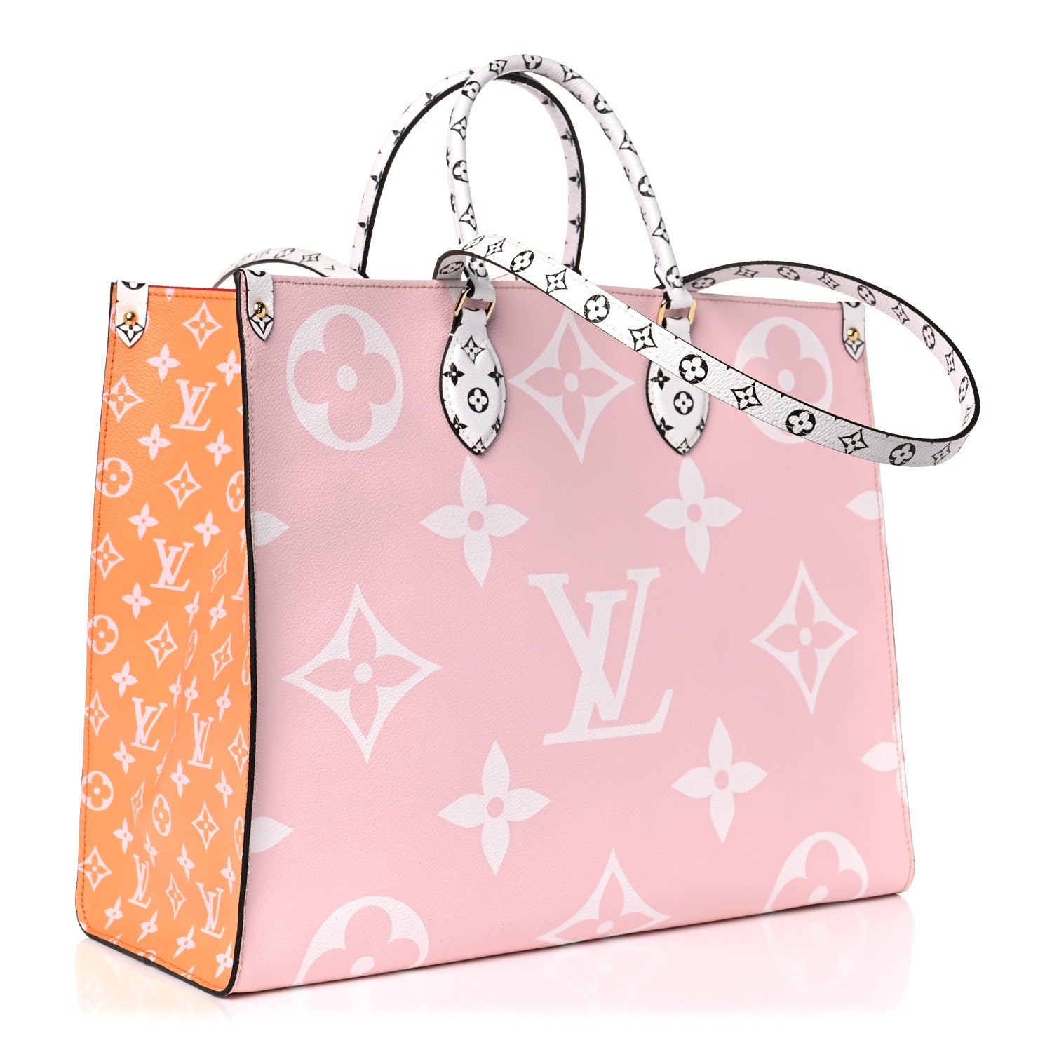 Louis Vuitton Monogram Giant Onthego GM Rouge Rose 3 of 9
