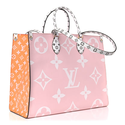 Louis Vuitton Monogram Giant Onthego GM Rouge Rose 3 of 9