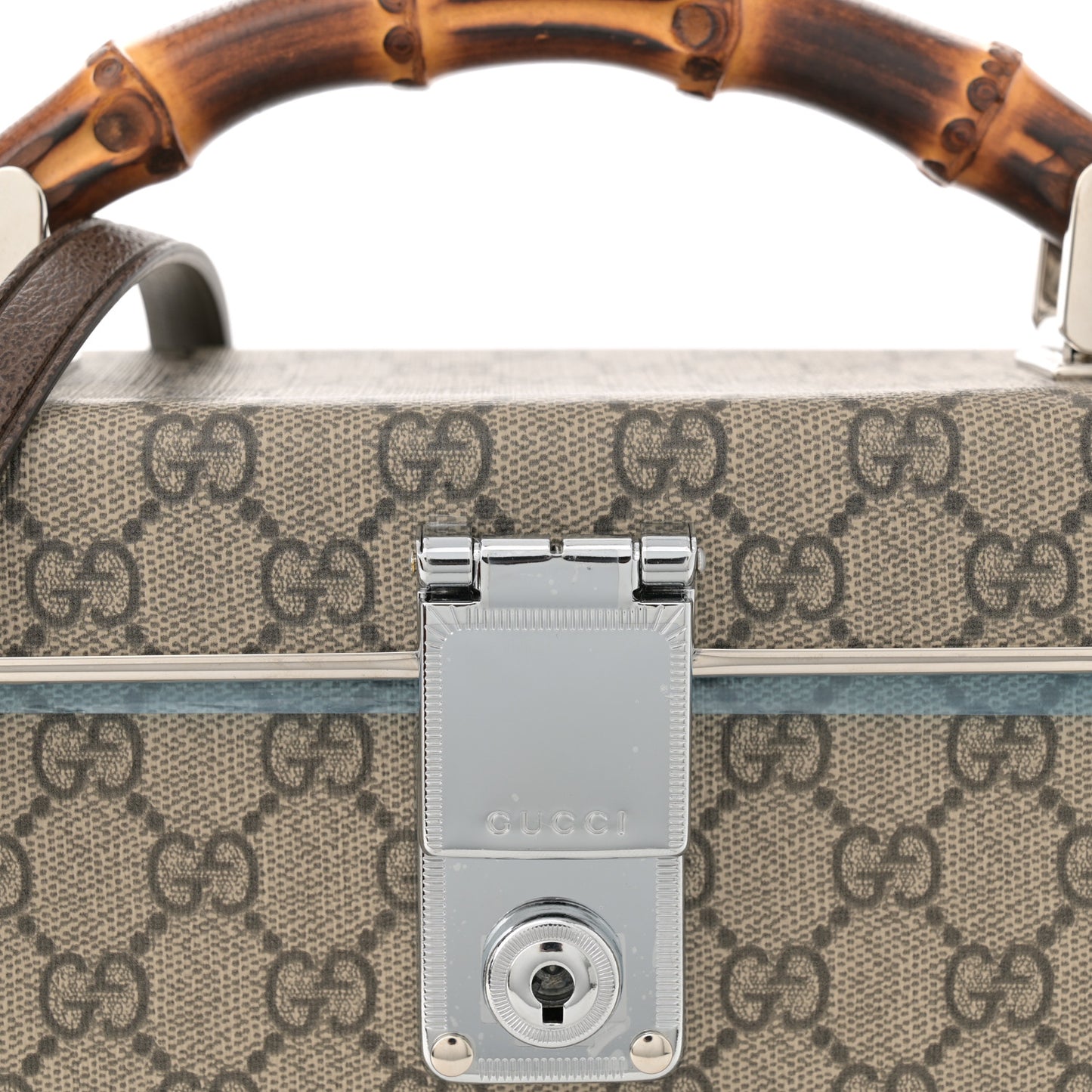 GG Supreme Monogram Globe-Trotter Beauty Case Brown