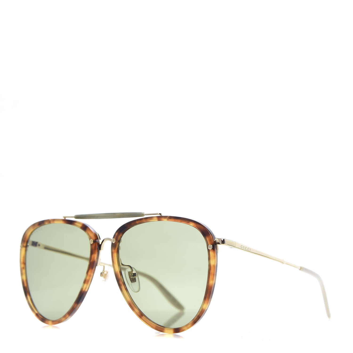 Gucci Aviator Sunglasses Tortoise GG0672S Havana 1 of 9