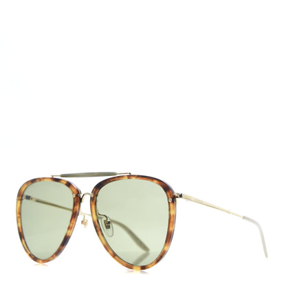 Gucci Aviator Sunglasses Tortoise GG0672S Havana 1 of 9