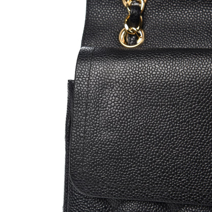 Chanel Caviar Quilted Jumbo Double Flap Black 8 of 12