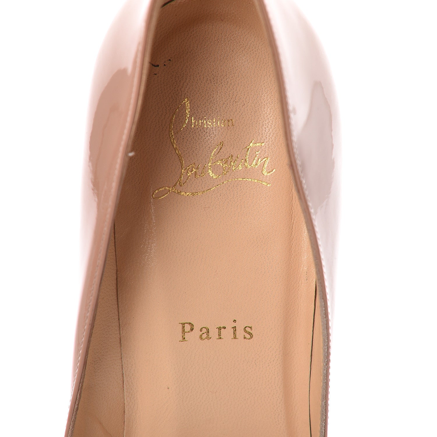 Christian Louboutin Patent Pigalle 100 Pumps 39.5 Nude 9 of 10