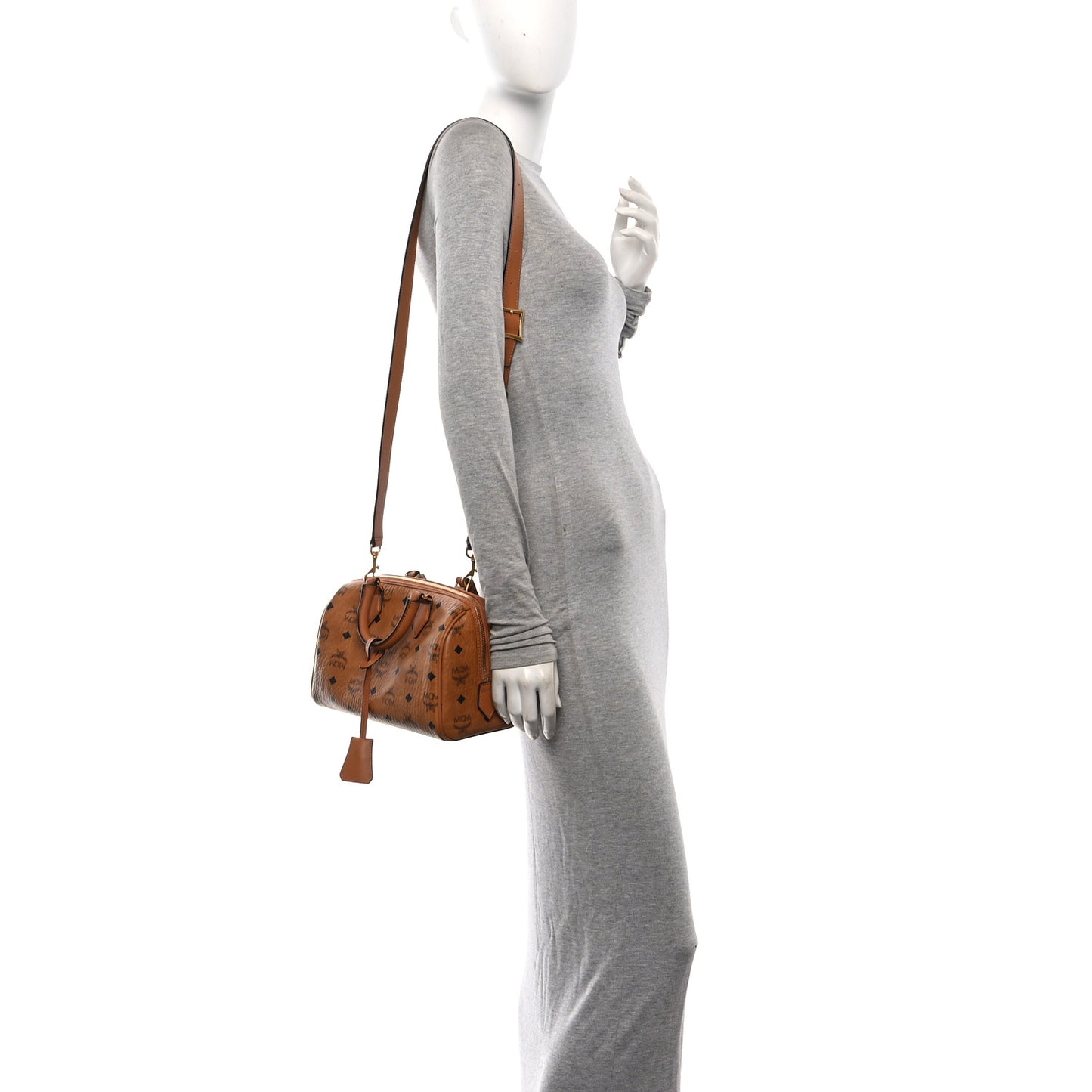 Visetos Small Ella Boston Bag Cognac