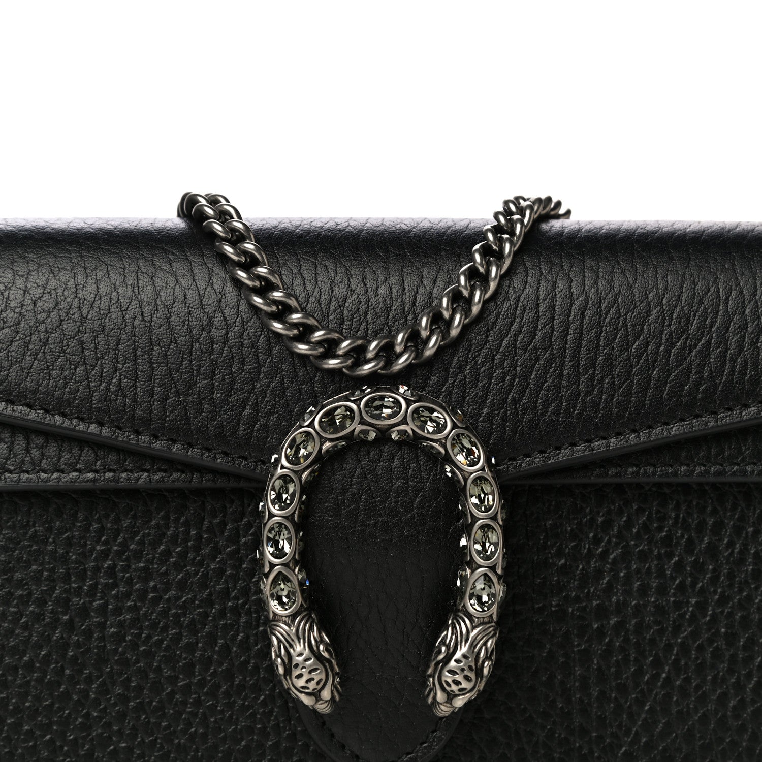 Gucci Calfskin Super Mini Dionysus Shoulder Bag Black 5 of 8