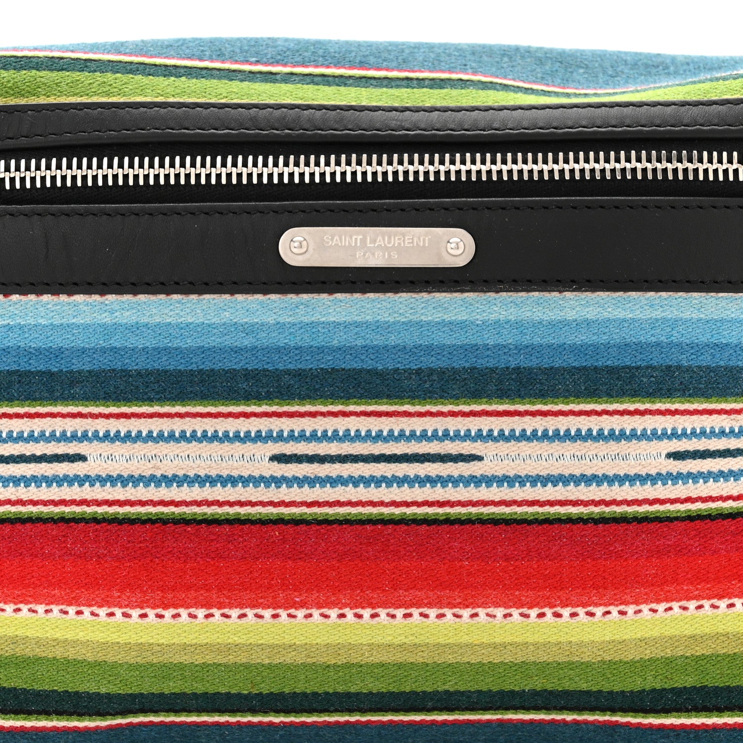 Saint Laurent Wool Mexican Jacquard City Belt Bag Multicolor 8 of 10