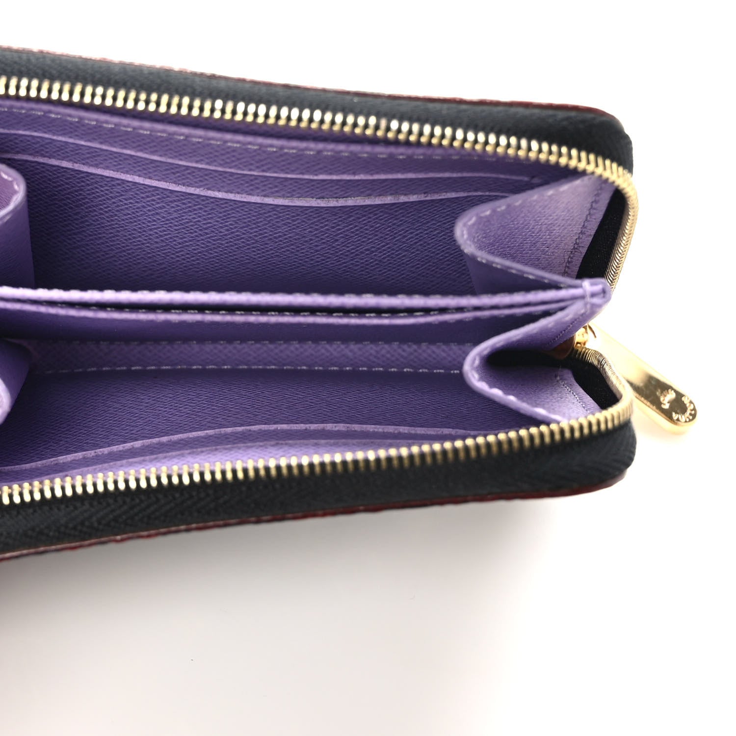 Louis Vuitton Monogram Multicolor Zippy Coin Purse Black Violet 5 of 6