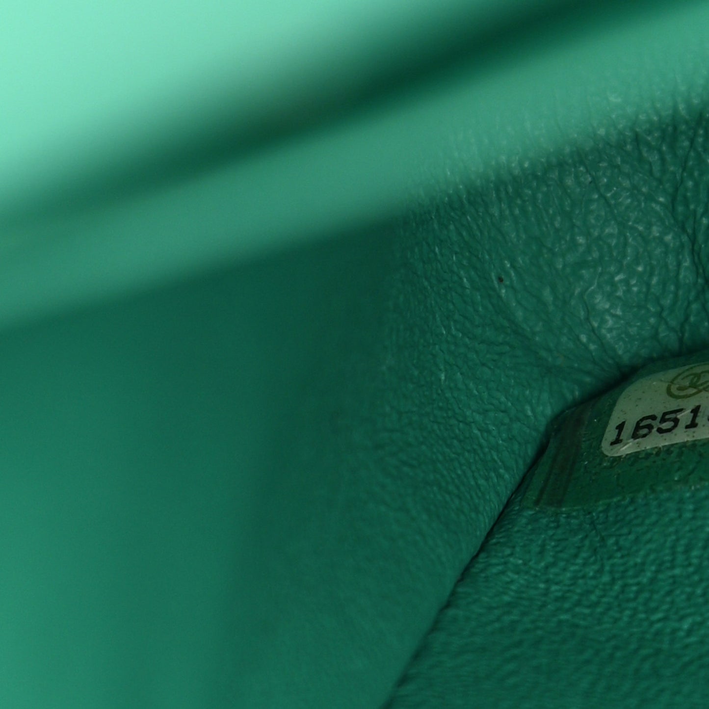 Lambskin Quilted Jumbo Double Flap Green