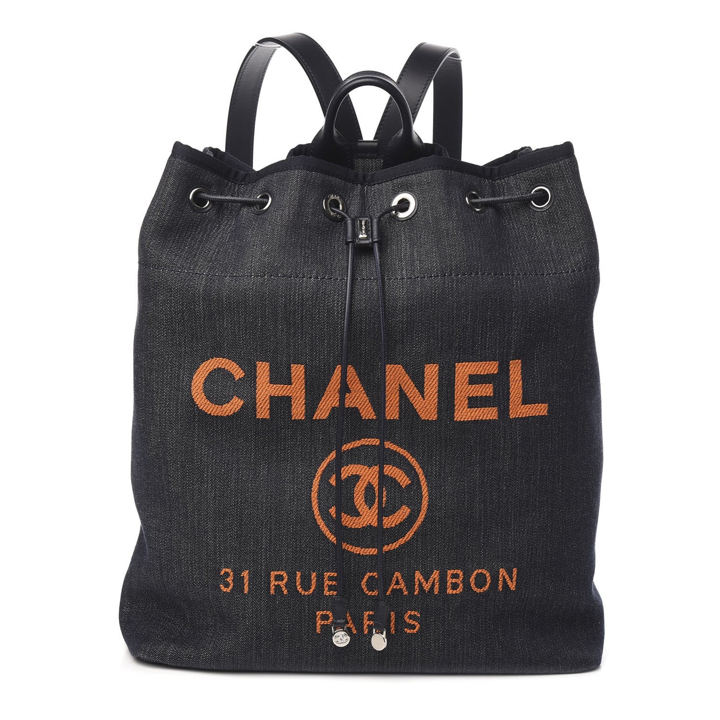 Canvas Large Deauville Backpack Denim Blue