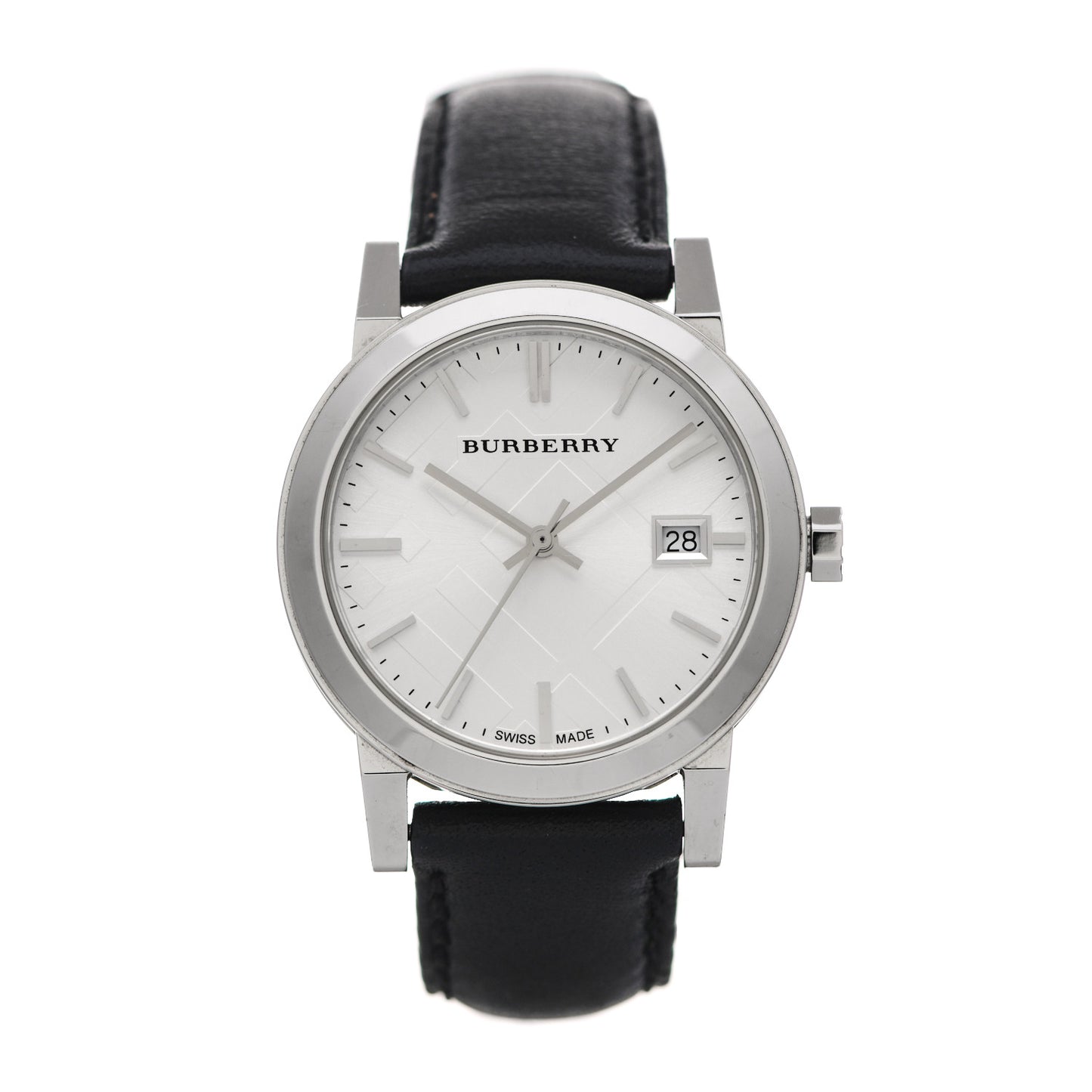 Stainless Steel Calfskin 38mm Heritage Quartz Watch BU9106