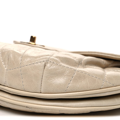 Chanel Glazed Calfskin Quilted Medium Bubble CC Flap Beige 10 of 10