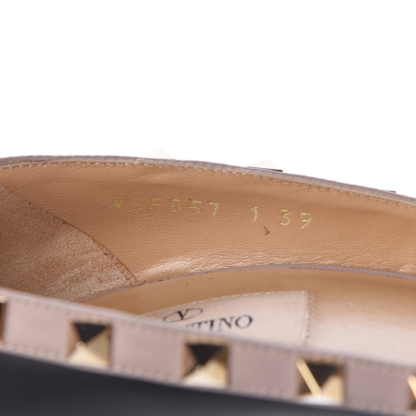 Nappa Rockstud Peep Toe Platform Pumps 39 Black Poudre