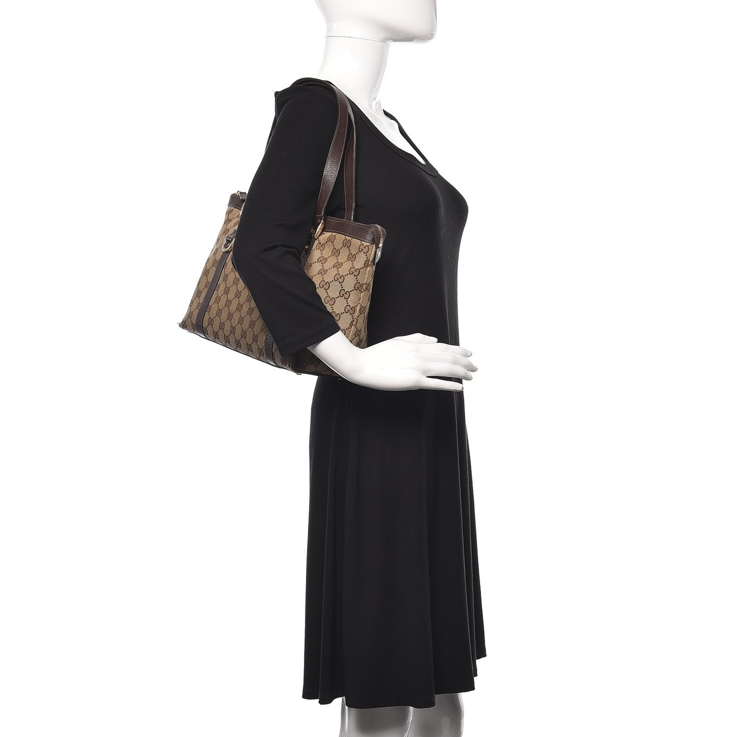 Monogram Medium Abbey Tote Brown