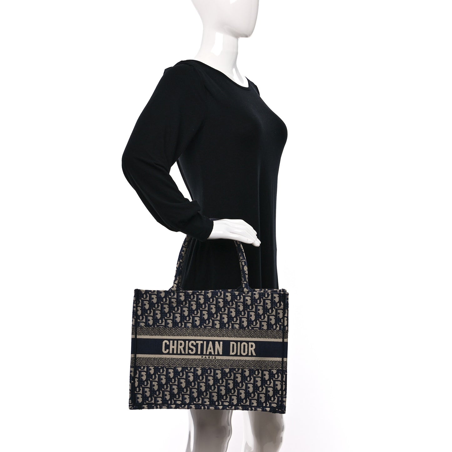 Oblique Medium Book Tote Blue Multicolor