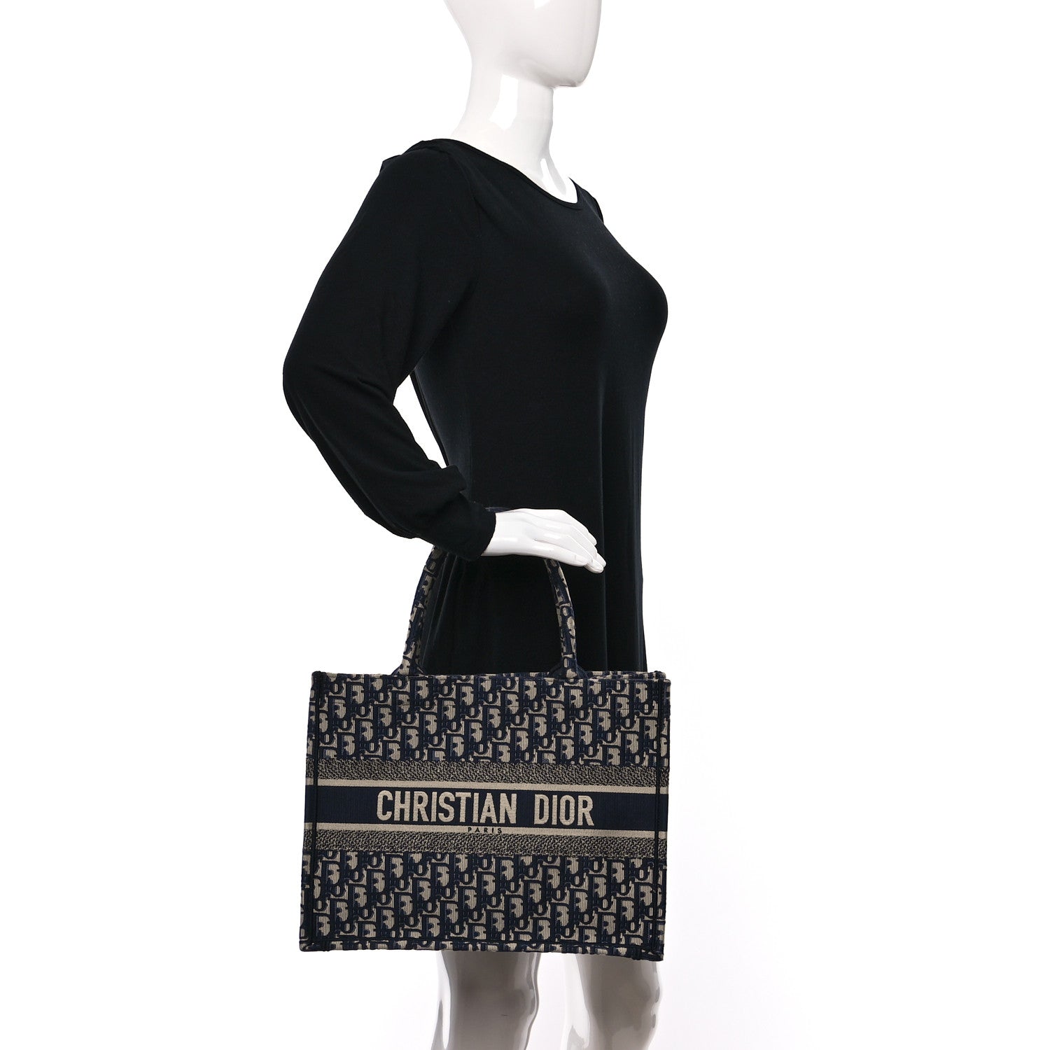 Christian Dior Oblique Medium Book Tote Blue Multicolor 3 of 10