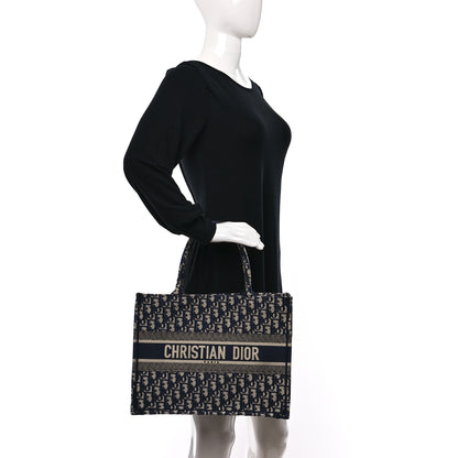 Christian Dior Oblique Medium Book Tote Blue Multicolor 3 of 10