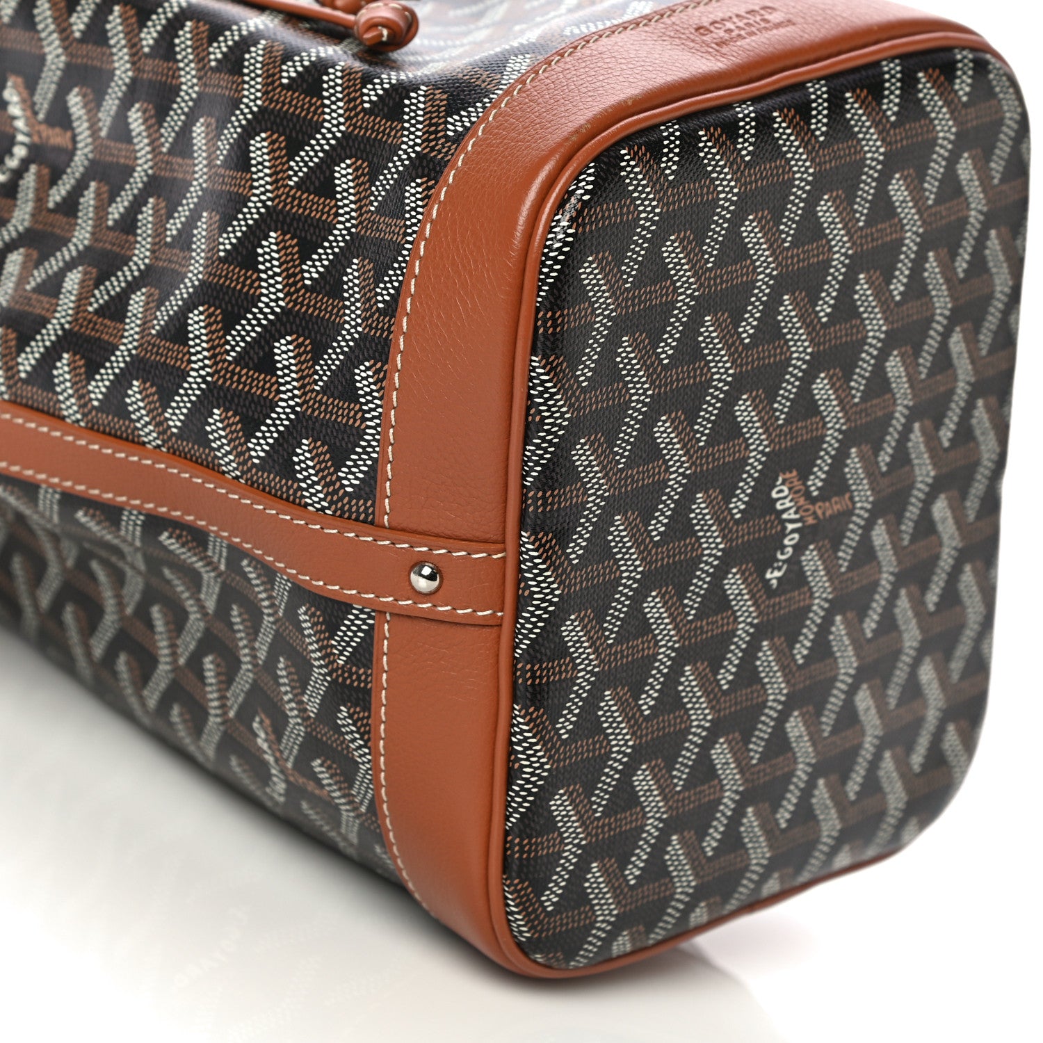 Goyard Goyardine Petit Flot Bucket Bag PM Black Gold 7 of 8