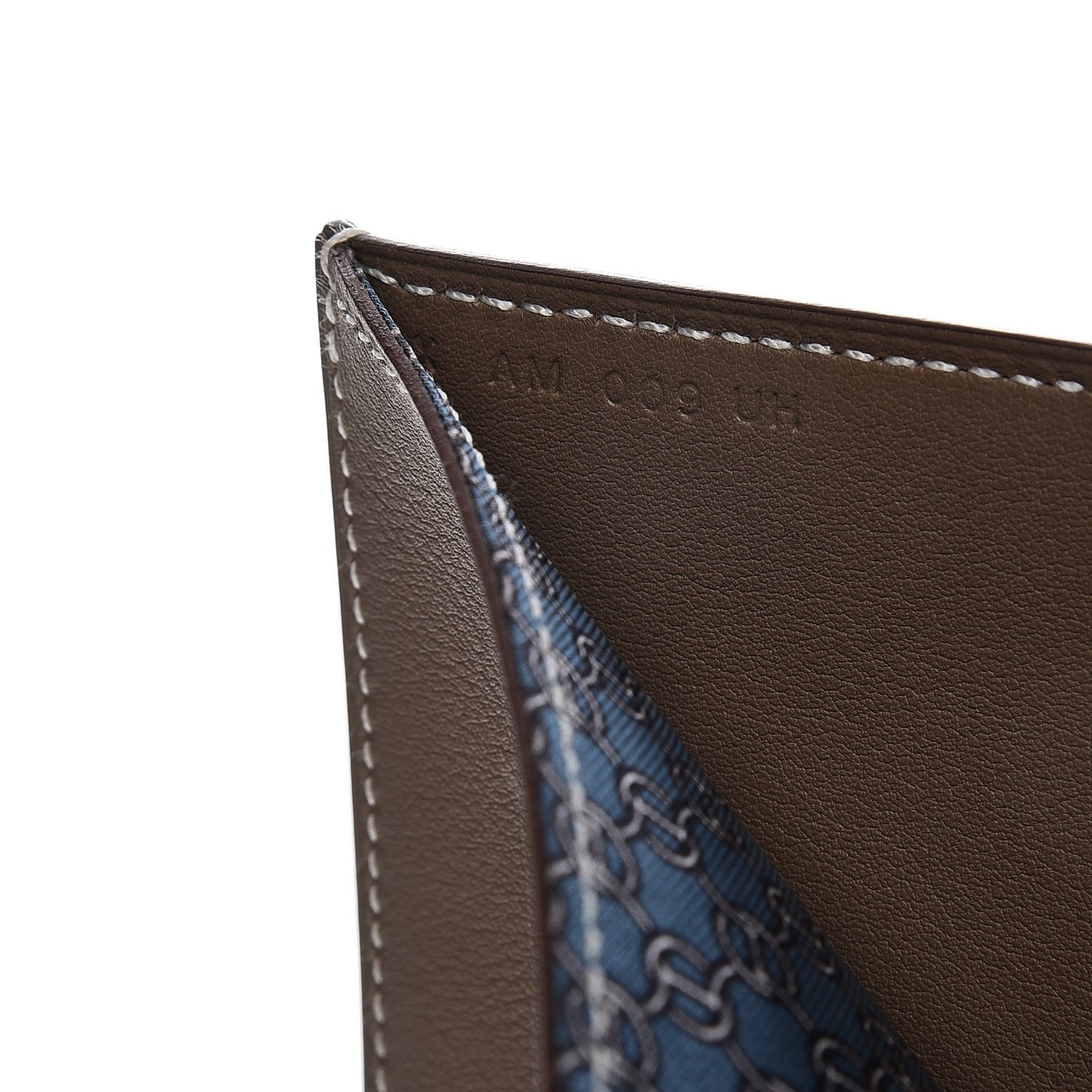 Swift Silk Printed Citizen Twill Compact Wallet Etoupe Bleu Thalassa