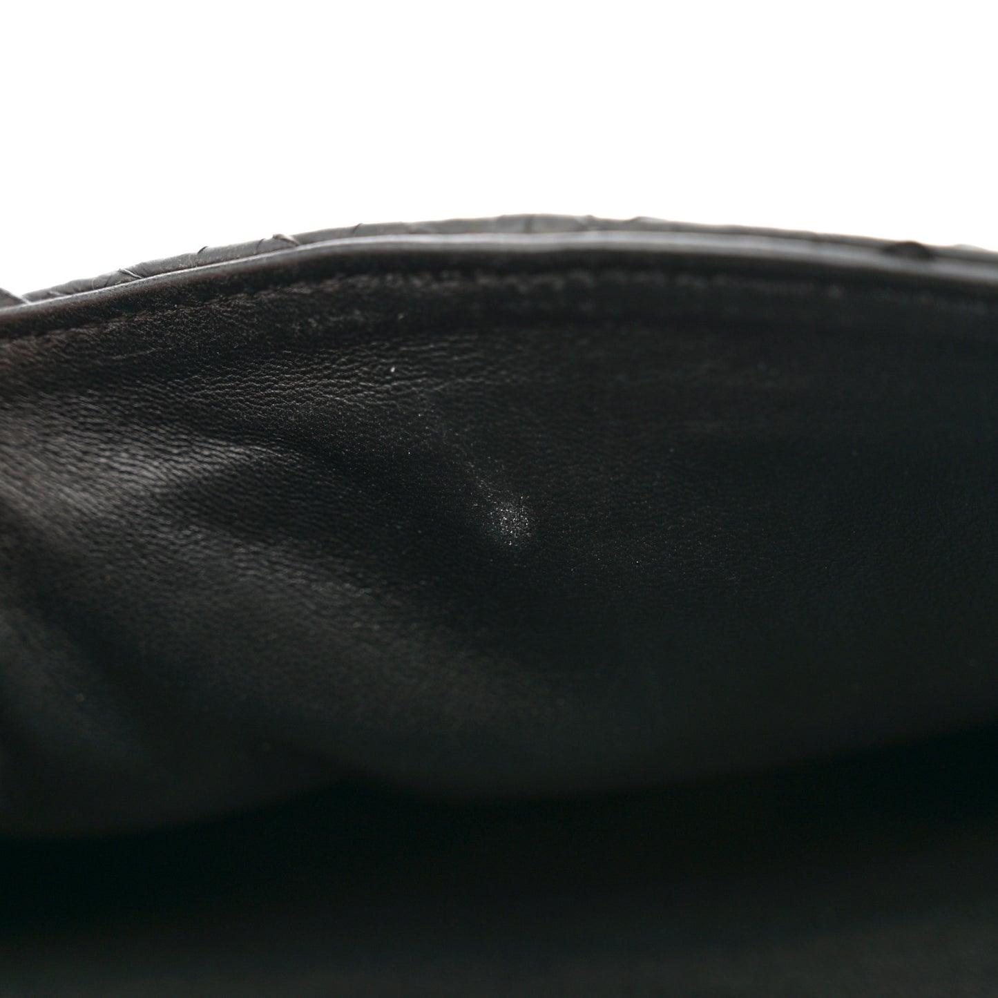 Snakeskin Jumbo Double Flap So Black