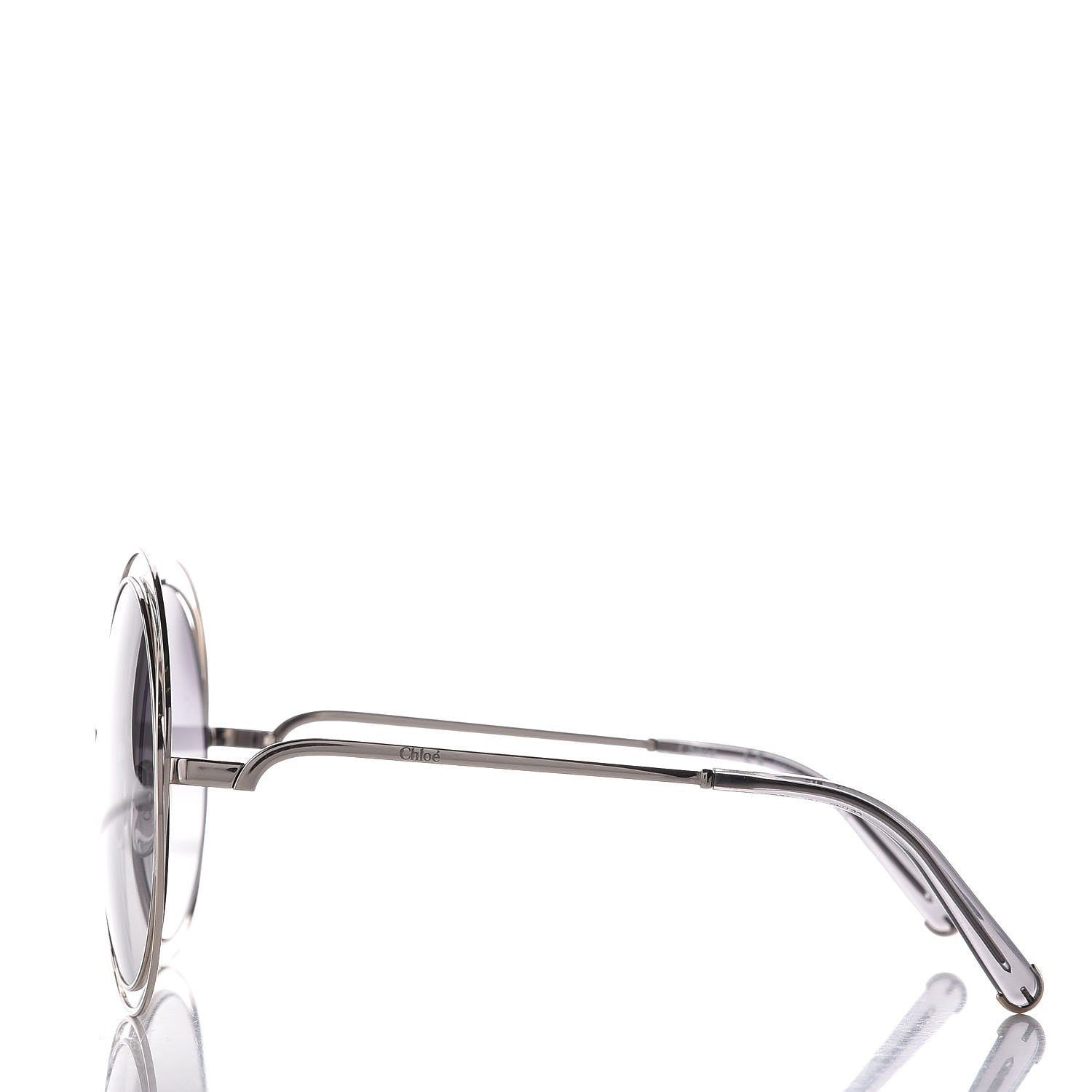 Chloe Oversize Round Carlina Oversized Round Sunglasses CE114S Gold Light Grey 3 of 6