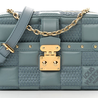 Louis Vuitton Lambskin Damier Quilt Troca PM Glacier 7 of 10