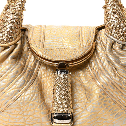 Fendi Nappa Nuvolata Bimetal Spy Oro Argento 7 of 9