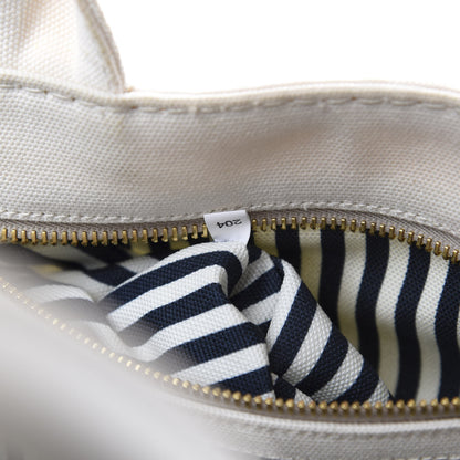 Prada Canapa Small Logo Tote Bianco Blue 8 of 10