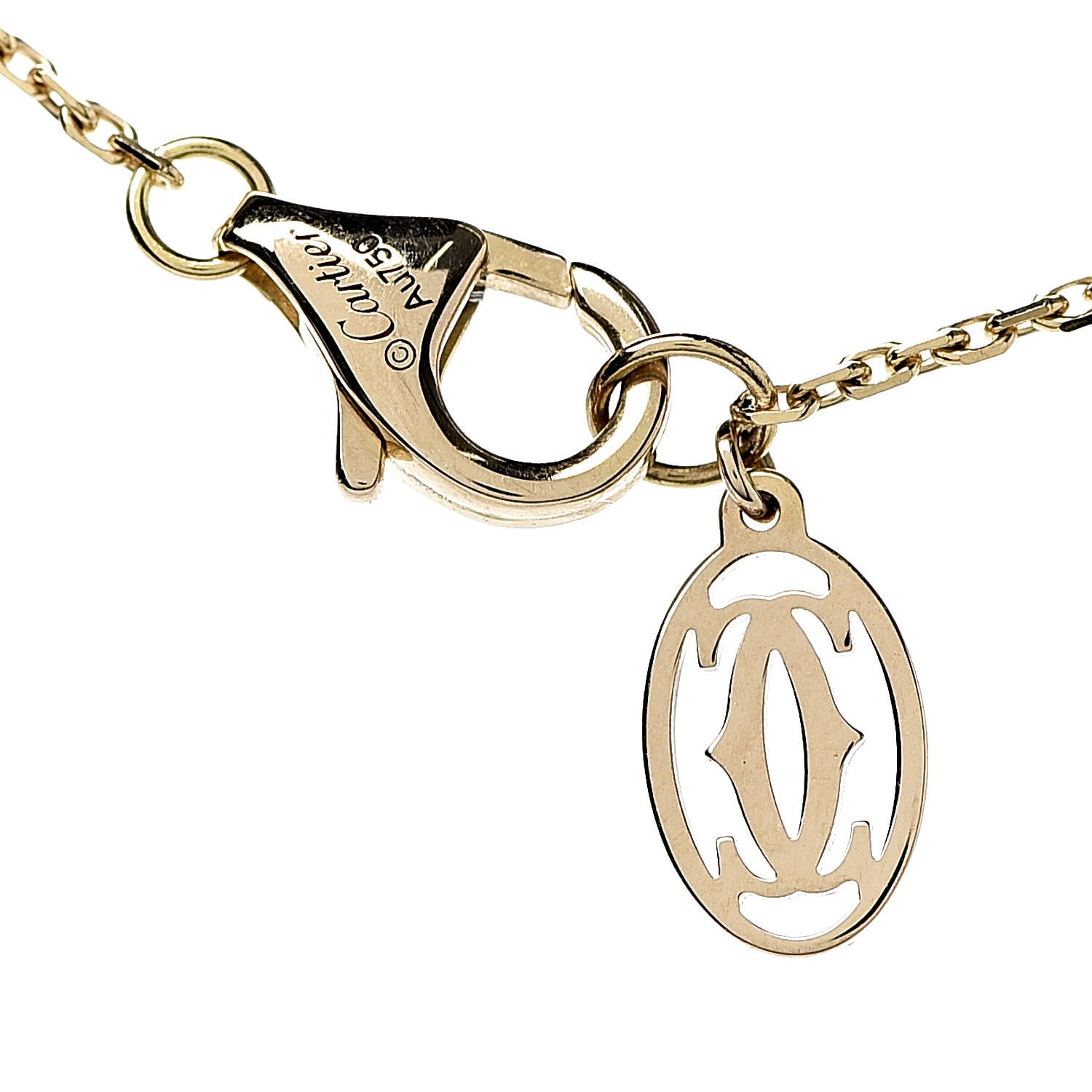 Cartier 18K Yellow Gold Diamond XS D'Amour Pendant Necklace 5 of 6