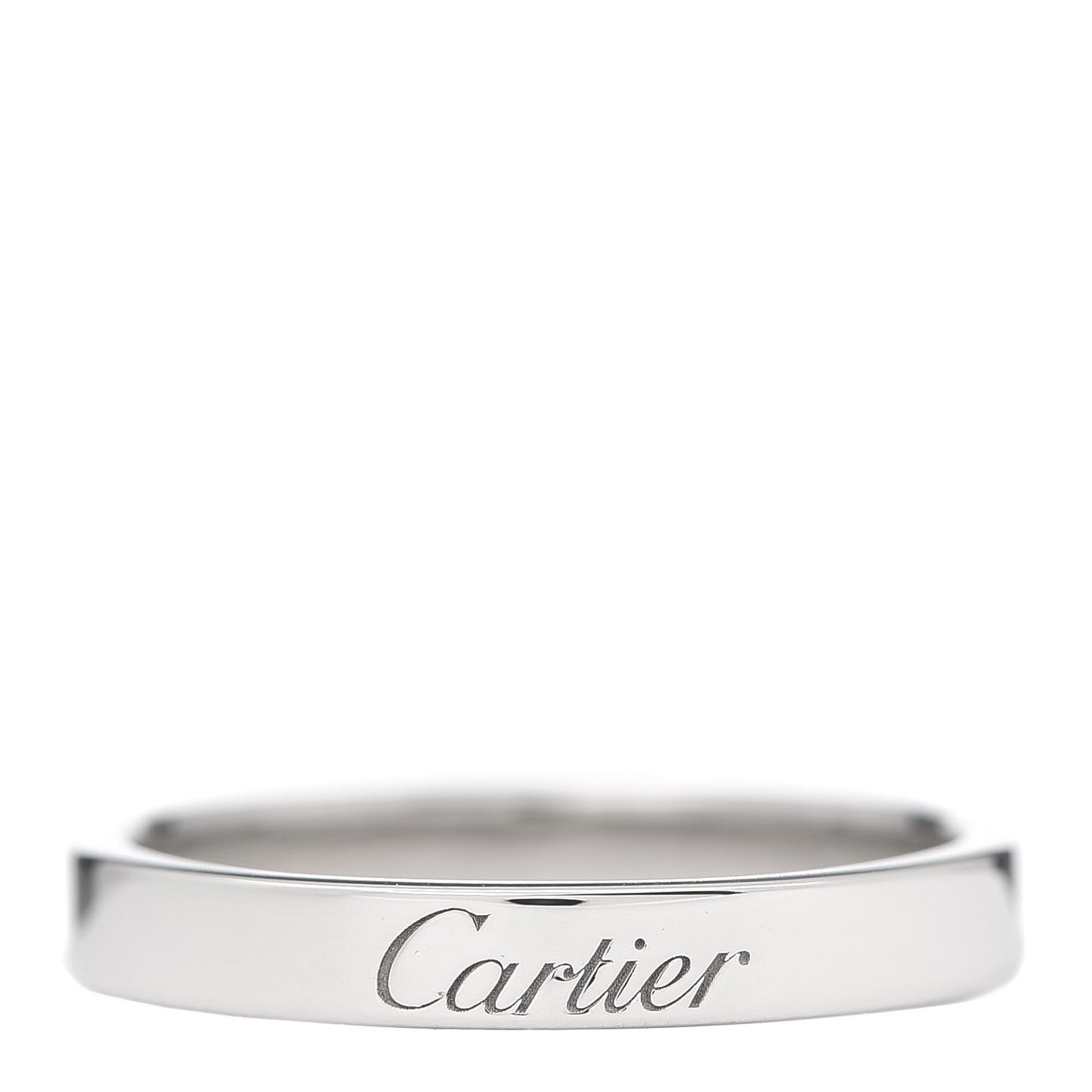 Platinum 3mm C De Wedding Band Ring 54 7